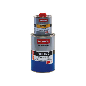 Акриловый наполняющий грунт Novol Protect 310 HS 4+1 Acrylic Filler белый 1 л. с отвердителем 0,25 л.