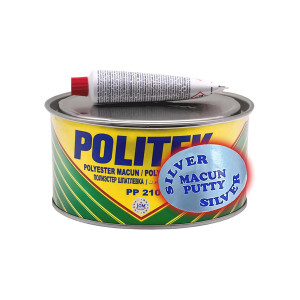 POLITEK Шпатлёвка Alu PP-280 (серебристая) 0,4 кг.-02