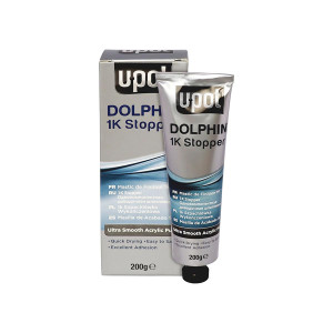 U-POL Шпатлевка однокомпонентная доводочная DOLPHIN 1K STOPPER (оливково-зеленая) тюбик 200 гр.