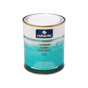 ROBERLO Структурная грунт-эмаль для пластика BUMPER COLOR черный 1 л.