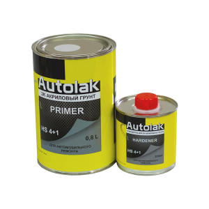 AUTOLAK Акриловый Грунт 4+1 HS 0,8л+0,2л серый-02