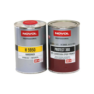 Грунт антикоррозийный эпоксидный Novol Protect 360 Anti-Corrosion Epoxy Primer серый 0,8 л. с отвердителем 0,8 л.