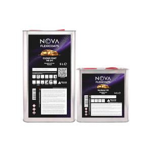 Прозрачный глянцевый акриловый автомобильный лак NOVA Flexicoats 2+1 HS 5 л. + 2,5 л. 1