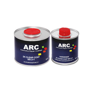 Прозрачный акриловый автомобильный лак ARC 2K MS 2+1 Clear Coat 0,4 л. с отвердителем 0,2 л. 1
