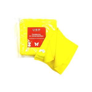 USP Салфетка из микрофибры желтая 40_40см-01