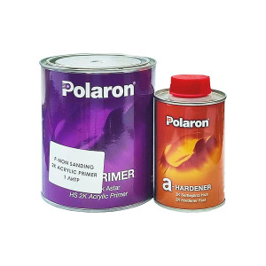 Polaron Грунт 4+1 P-Non-Sanding 2K Acrylic Primer серый 1 л. + 0,25 л. быстрый-03