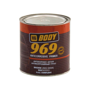Антикоррозийный автомобильный грунт Body 969 коричневый 1 кг.