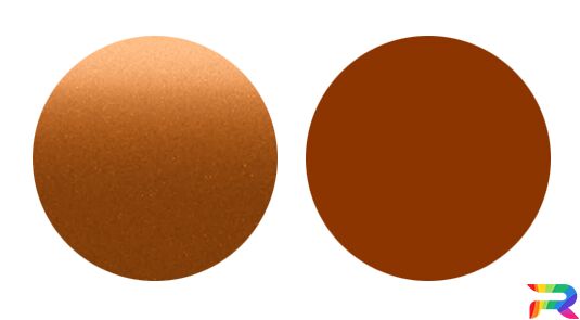 Краска Skoda цвет H2U - Honey Orange (Базовая)