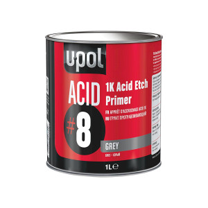 Грунт кислотный протравливающий автомобильный U-POL ACID/1 Acid 8 Etch Primer 1K серый 1 л.
