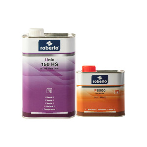 ROBERLO Акрил-уретановый лак UNIX 150 HS 2_1 1 л. + отвердитель P6000 Fast 0,5 л.-02