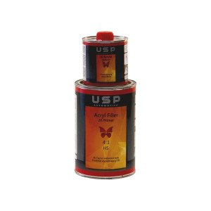 Грунт-наполнитель акриловый USP HS 4:1 Acryl Filler 2K Primer 800 мл. с отвердителем 0,2 л.