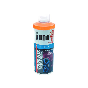 Жидкая резина флуоресцентная KUDO Auto KU-5522 оранжевый аэрозоль 520 мл.