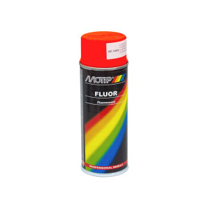 Краска флуоресцентная Motip Fluor красный аэрозоль 400 мл.