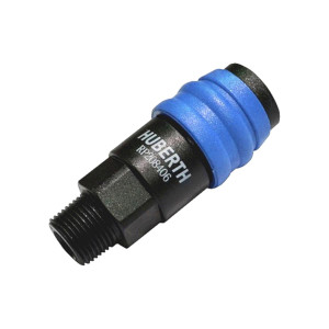 HUBERTH Быстроразъемное соединение, пластик, немецкий тип, 3_8 внешняя резьба  (RP 208406)-02