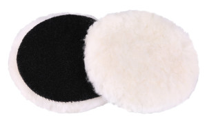Круг из овчины на липучке Д 125 мм.-03