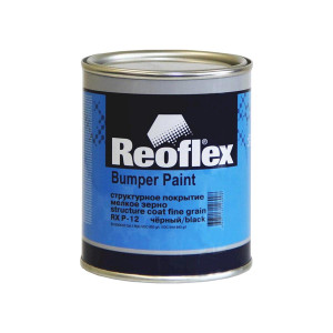Структурное покрытие мелкое зерно Reoflex Bumper Paint Structure Coat Fine Grain RX-P12 черный 0,75 л.