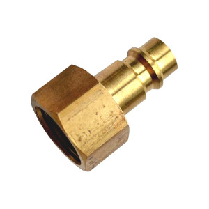 HUBERTH Быстросъемное соединение 1_4 внутренняя резьба, _папа_, немецкий тип , латунь (RP 208331)-02