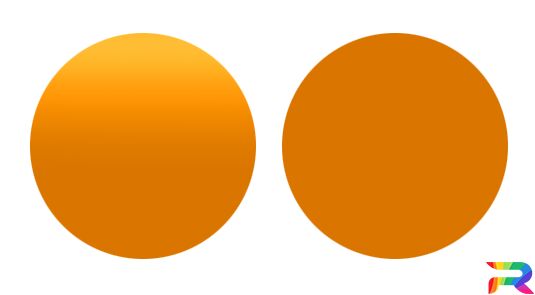 Краска Mini цвет YB70, B70 - Volcanic Orange (Акриловая)