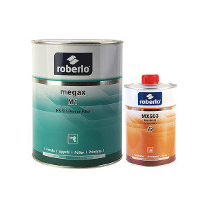 ROBERLO Грунт-наполнитель MEGAX M1 HS 5_1 (светло-серый) 1 л. + отвердитель MX503 Standart 0,2 л.-02