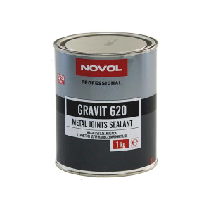 Герметик шовный для нанесения кистью Novol Gravit 620 Metal Joints Sealant серый 1 кг.