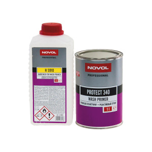 Грунт реактивный Novol Protect 340 Wash Primer красный 1 л. с отвердителем 1 л.
