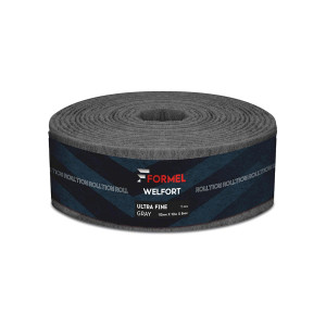 FORMEL Войлок шлифовальный (скотч брайт) WelFort Ultra Fine серый, рулон 115 мм х 10 м х 6 мм.-02