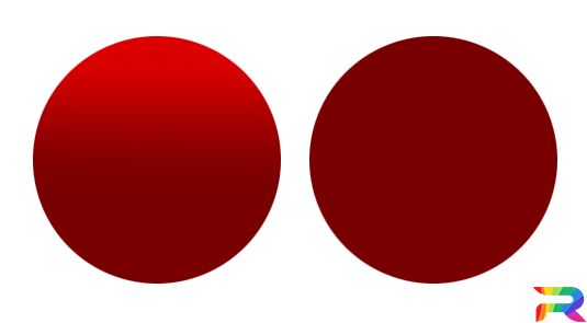 Краска для автомобилей Fiat цвет KR1, PR1, QR1, R1 -  Red (Базовая)