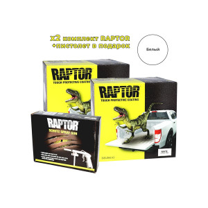 Акция U-POL Raptor Защитное 2K покрытие белое (комплект) 3,8 л * 2 шт. 1
