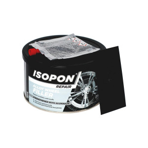 U-POL Шпатлевка для колесных дисков ISOPON с алюминием (серебристо-серая), банка 250 мл.