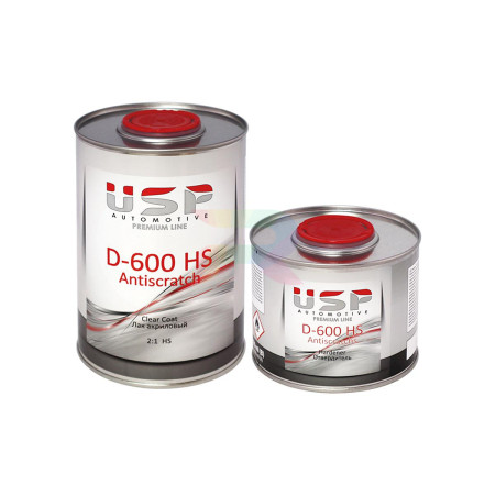 USP RP Прозрачный лак D-600 HS 1л.+0,5л.-04