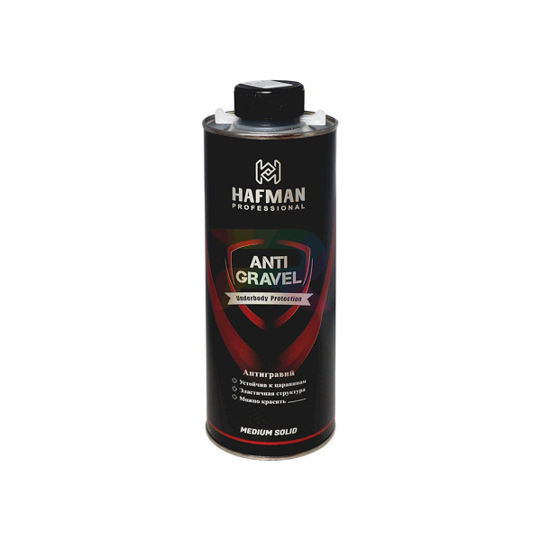 Антигравий автомобильный Hafman Anti Gravel Plus черный евробаллон 1 л.