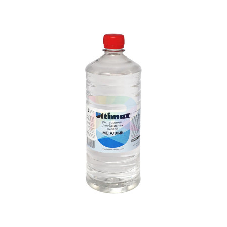 Ultimax Растворитель для базисных эмалей ТУ 2319-002-75911280-2006 в ПЭТ бутылках 0,9 л.