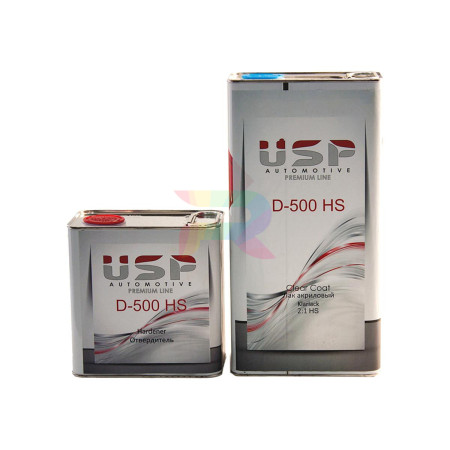 USP Прозрачный лак D-500 HS 5л+2,5л-03