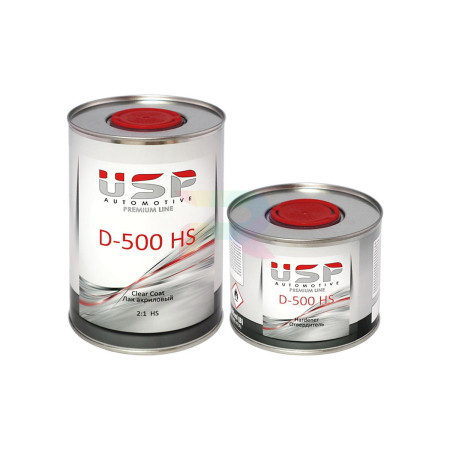 USP RP Прозрачный лак D-500 HS 1л.+0,5л.-05
