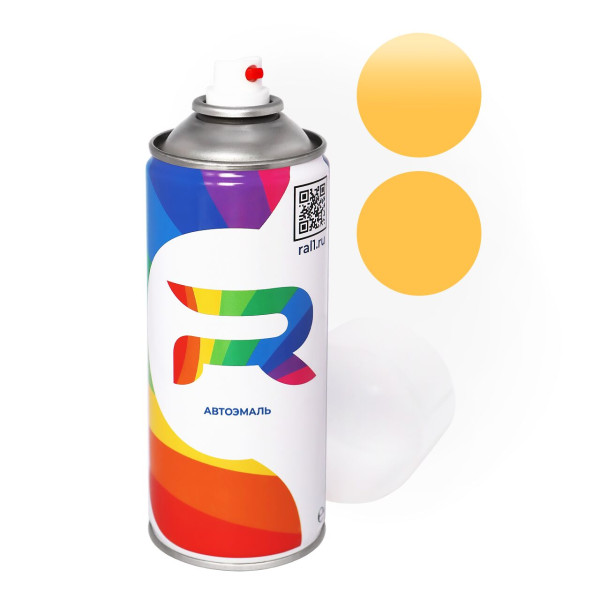 Автоэмаль аэрозольная Scania 1700512, 1396061, 62131 - Yellow (Акриловая краска, Солид, Желтый) баллон 520 мл.
