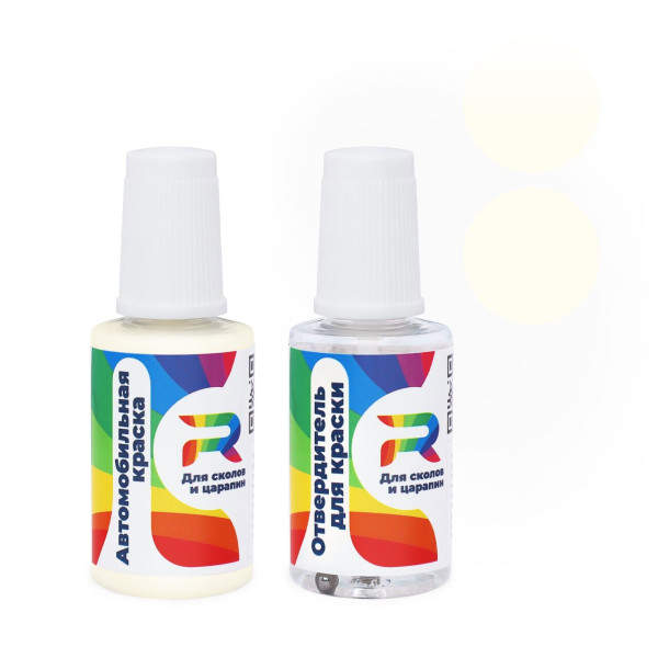 Подкраска для сколов и царапин авто Mercedes Benz 633, 9633, 9-633 - Porzellanweiss (Акриловая краска, Двухслойный, Белый)