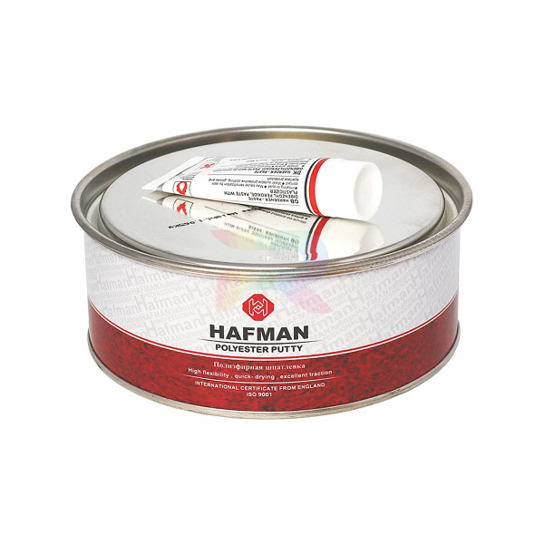Шпатлевка универсальная автомобильная Hafman Polyester Putty 1 кг.