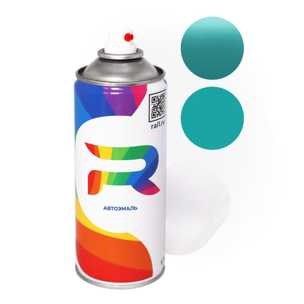 Автоэмаль аэрозольная Subaru E6T - Light Peacock Blue (Базовая краска, Перламутровый двухслойный, Синий) баллон 520 мл.