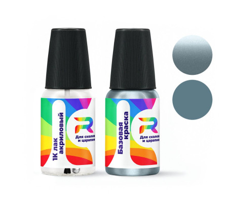 Подкраска для сколов и царапин авто Dodge ABE, BE, QBE, PBE - Butane Blue (Базовая краска, Двухслойный металлик, Сине-серый)
