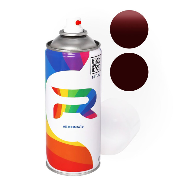Автоэмаль аэрозольная Mitsubishi R55, UC, AC10655, RR - Wine Red (Акриловая краска, Солид, Коричнево-красный) баллон 520 мл.