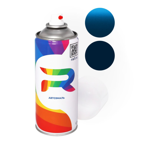 Автоэмаль аэрозольная Cadillac GMA607RM, WA607R - Calicove Blue (Базовая краска, Двухслойный металлик, Синий) баллон 520 мл.