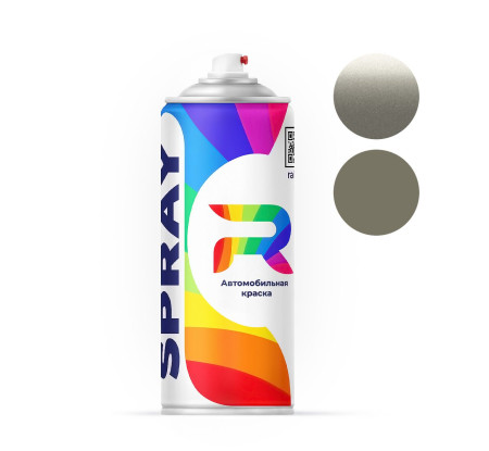 Автоэмаль аэрозольная Hyundai Y3A - Creamy Gray (Базовая краска, Перламутровый металлик двухслойный, Серый) баллон 520 мл.