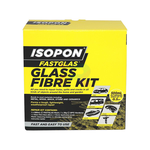 U-POL Комплект для ремонта стеклопластика ISOPON FASTGLASS большой 0,5 м2. 1