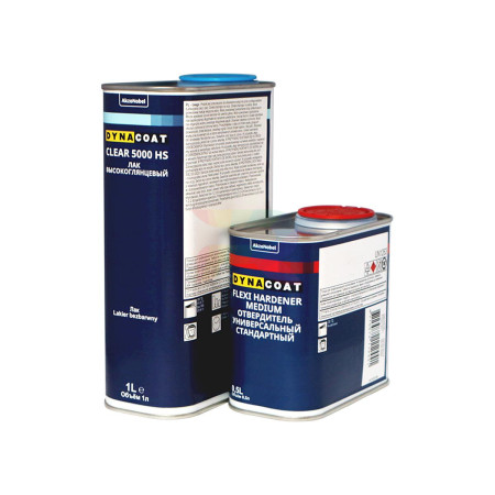 Высокоглянцевый лак Dynacoat Clear 5000 High Gloss HS 1 л. с отвердителем Flexi Medium 0,5 л. 1