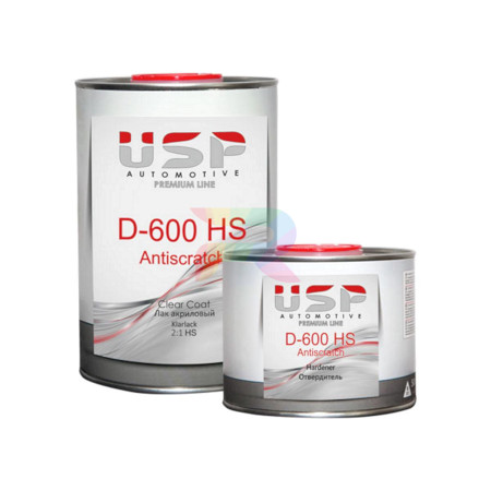 USP RP Прозрачный лак D-600 HS 1л.+0,5л.-03
