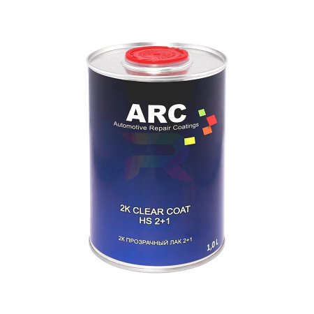 Прозрачный акриловый автомобильный лак ARC 2K HS 2+1 Clear Coat 1 л. с отвердителем 0,5 л. 2