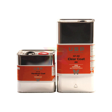 USP Прозрачный лак SP-50 HS 5л+2,5л-03