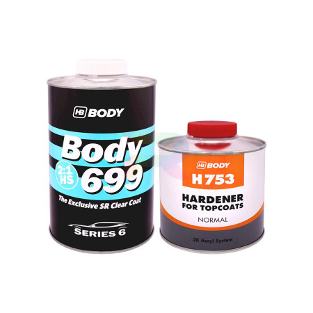Body PRO Лак 699 SR HS 2:1 1 л.+ 753 0,5 л. (заводская шагрень)-01