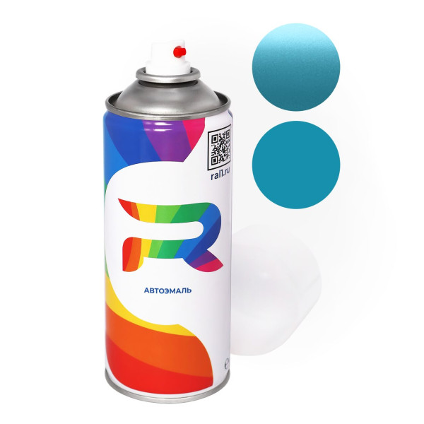 Автоэмаль аэрозольная Toyota B57 - Mint Blue Opal (Базовая краска, Перламутровый металлик двухслойный, Синий) баллон 520 мл.