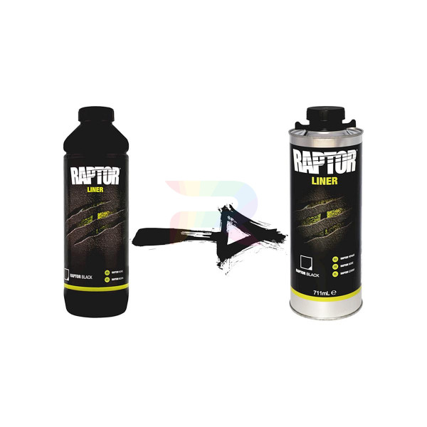 Защитное покрытие раптор U-POL RLB/S4 Raptor Black 031